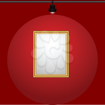 Royalty Free Clipart Image of a Blank Framed Picture
