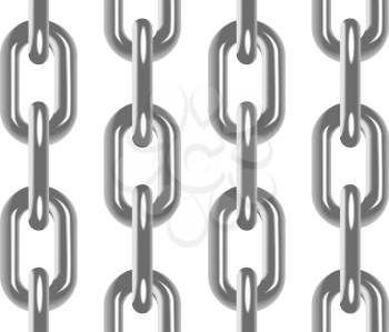 Royalty Free Clipart Image of a Bunch of Chains