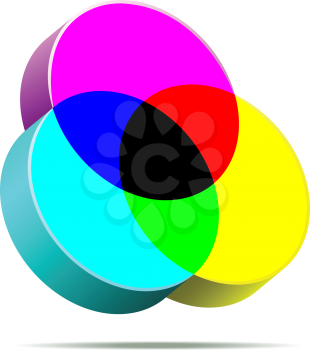Royalty Free Clipart Image of a Colour Icon