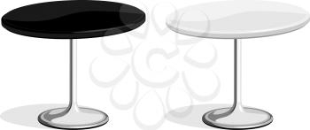 Royalty Free Clipart Image of Two Tables