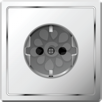 Royalty Free Clipart Image of an Electric Outlet