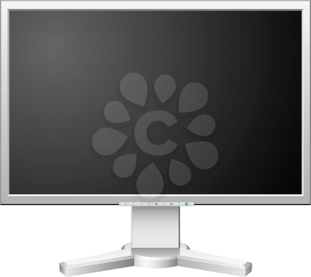 Royalty Free Clipart Image of an LCD Monitor