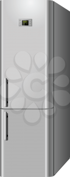 Royalty Free Clipart Image of a Fridge