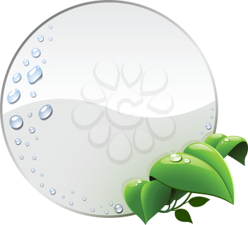 Royalty Free Clipart Image of an Environmental Label