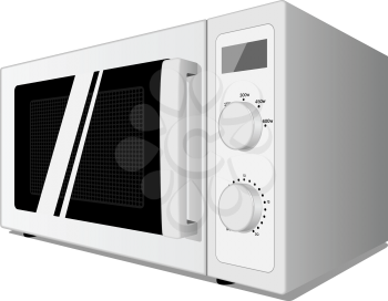 Royalty Free Clipart Image of a Microwave