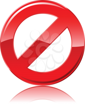 Royalty Free Clipart Image of a Restriction Sign