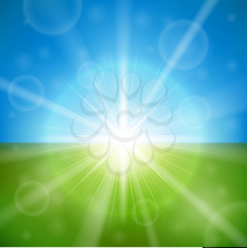 Royalty Free Clipart Image of a Sunny Background