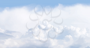 Royalty Free Clipart Image of a Cloudy Sky