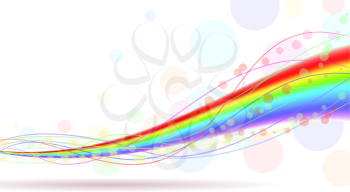 Colorful rainbow horizontal background with copy space. EPS10 file.