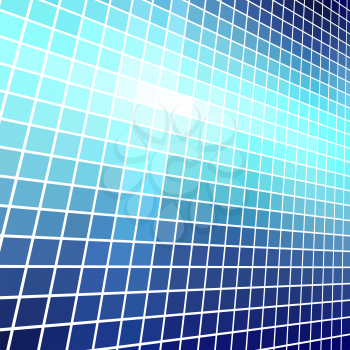 Abstract  blue light mosaic vector background.
