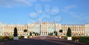The Catherine Palace - the summer residence of the Russian tsars. Pushkin, Saint-Petersburg.