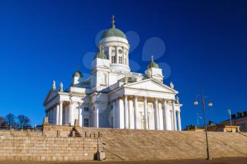 Helsinki Cathedral or St Nicholas' Church - the biggest landmark of the city built in 1852, Finland.