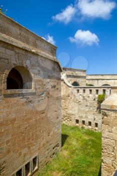 La Mola Fortress of Isabel II at Menorca island, Spain. It was built between 1850 and 1875 at the mouth of Mahon port.