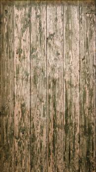 Old wooden planks with peeled withered paint texture.
