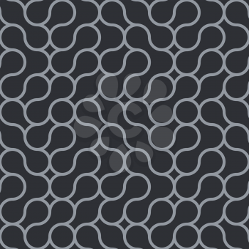 Abstract seamless black and grey wallpaper vector pattern.