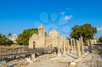 Ancient Ayia Kyriaki Chrysopolitissa Church at Paphos, Cyprus.