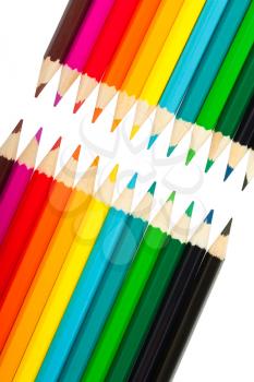 Royalty Free Photo of a Collection of Colored Pencils