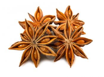 Royalty Free Photo of a Group of Anise Stars