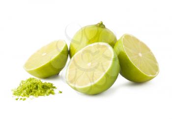 Royalty Free Photo of a Bunch of Fresh Limes