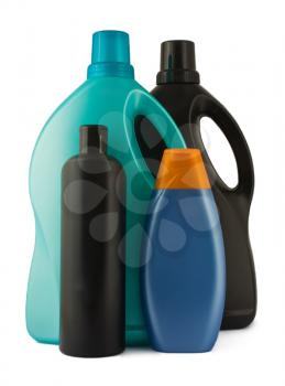 Royalty Free Photo of a Grouping of Plastic Bottles 