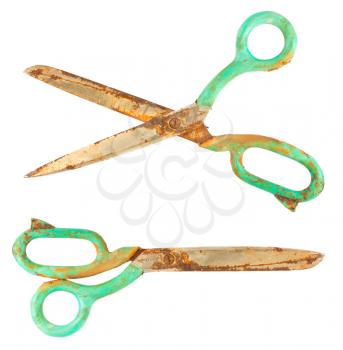 Royalty Free Photo of Old Rusty Tailor Scissors