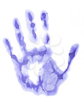Royalty Free Photo of a Painted Hand Print