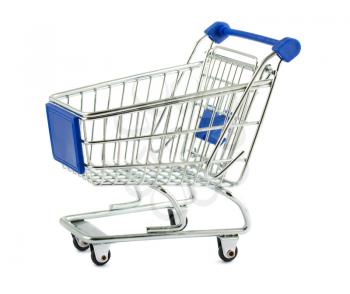 Royalty Free Photo of a Metal Shopping Cart
