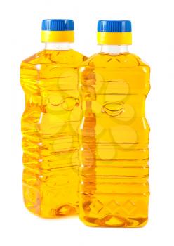 Royalty Free Photo of Two Plastic Bottles of Cooking Oil