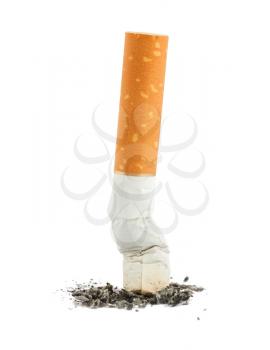 Royalty Free Photo of a Single Butted Cigarette