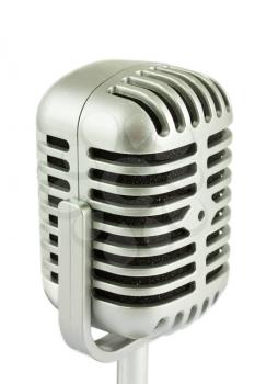 Royalty Free Photo of a Closeup of a Retro Microphone