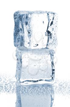Royalty Free Photo of a Stack of Ice Cubes