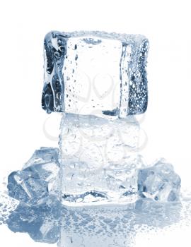 Royalty Free Photo of a Stack of Ice Cubes
