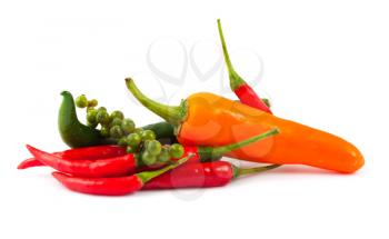 Royalty Free Photo of Various Kinds of Hot Peppers