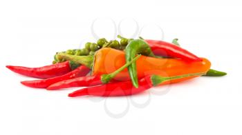 Royalty Free Photo of Varieties of Hot Peppers