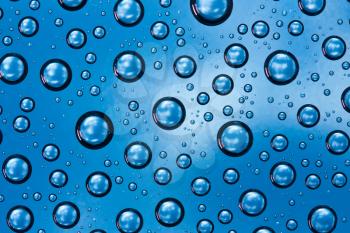 Royalty Free Photo of a Closeup of a Water Drop Background