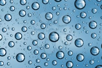 Royalty Free Photo of a Closeup of a Water Drops Background