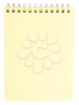 Royalty Free Photo of a Blank Coiled Notepad 