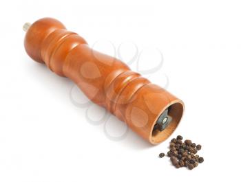 Royalty Free Photo of a Wooden Pepper Mill