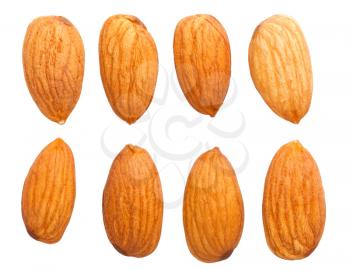 Royalty Free Photo of a Top View of Raw Almonds