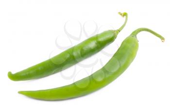 Royalty Free Photo of a Pair of Fresh Chili Peppers