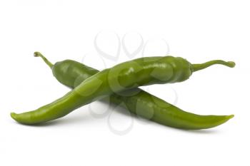 Royalty Free Photo of a Pair of Chili Peppers