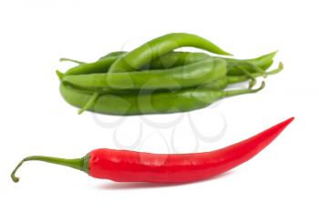 Royalty Free Photo of a Heap of Hot Chili Peppers