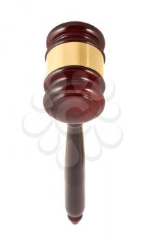 Royalty Free Photo of a Closeup of a Wooden Gavel