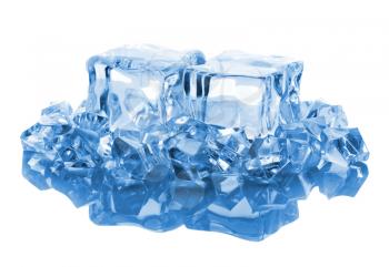 Royalty Free Photo of Pieces of Ice Cubes