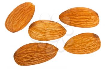 Royalty Free Photo of Five Natural Almonds