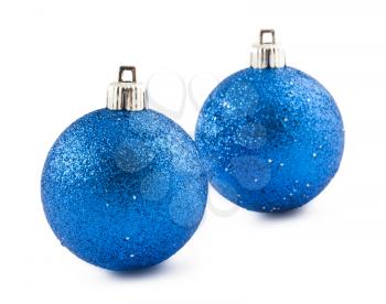 Royalty Free Photo of Two Christmas Ornaments