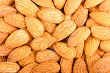 Royalty Free Photo of a Pile of Whole Almond Nuts