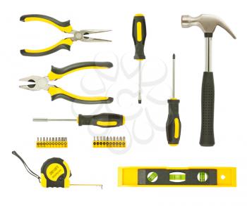 Royalty Free Photo of a Variety of Construction Tools