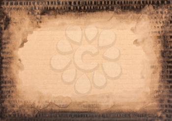 Grunge cardboard texture, vintage brown watercolor background