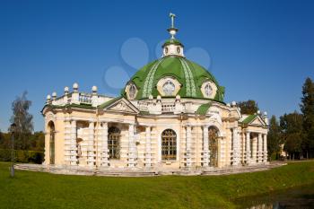 The Grotto Pavilion at the museum-estate Kuskovo, Moscow, Russia